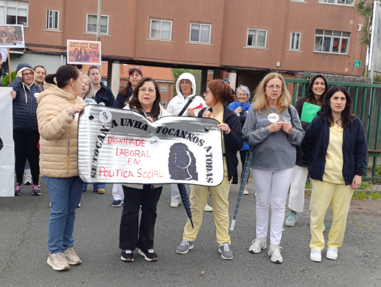 Protesta en la Residencia de Caranza de Ferrol por el 