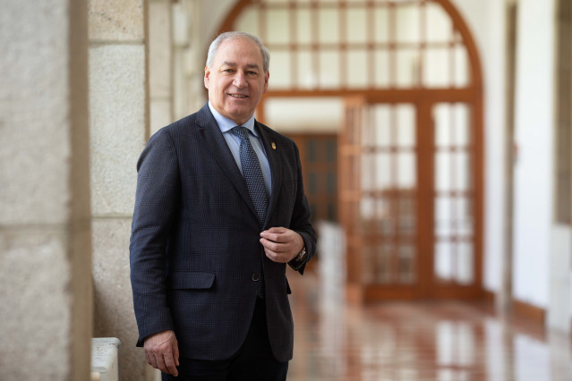 Archivo - El secretario xeral del PSdeG-Psoe en la provincia de Lugo, José Tomé Roca, posa para Europa Press, en la Diputación Provincial de Lugo, a 14 de marzo de 2024, en Lugo, Galicia (España).