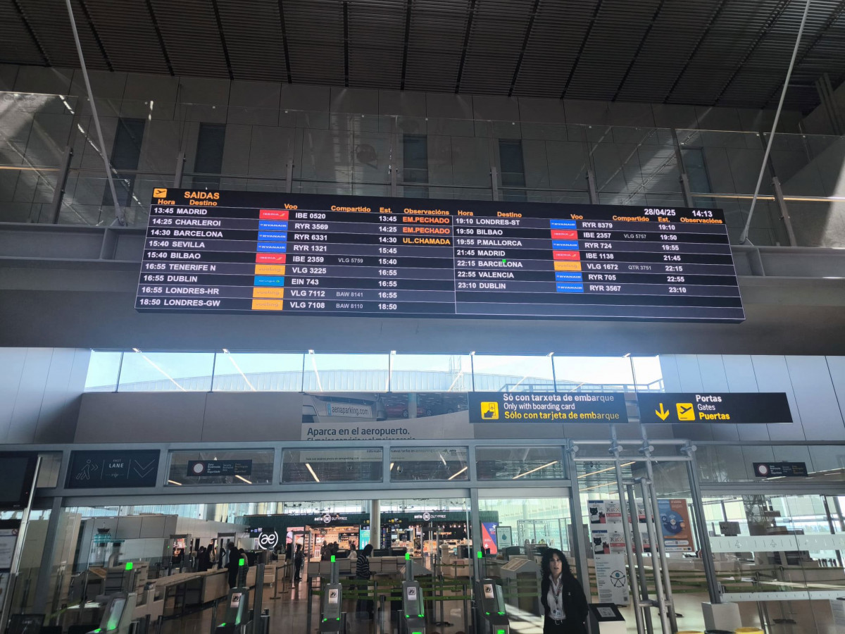 Imagen del aeropuerto de Lavacolla.