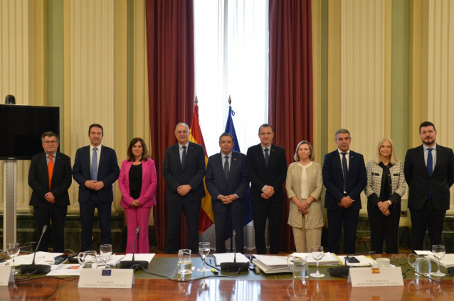 Alfonso Villares en su visita a Madrid para reunirse con el comisario europeo de Mar, a 29 de abril.