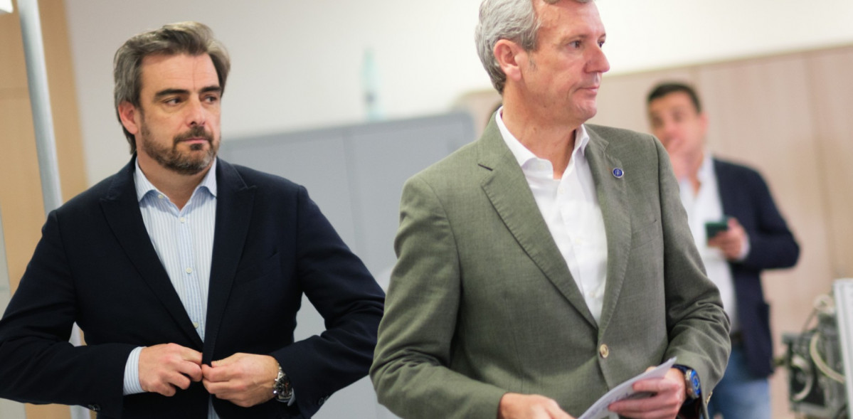 Diego Calvo y Rueda en la sede del Cecopi de la Xunta