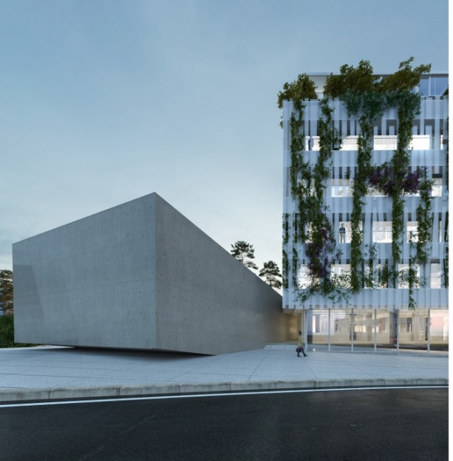 Archivo - Proyecto de Alfonso Penela para la rehabilitación de uno de los edificios judiciales de la calle Lalín, en Vigo, para crear un centro de asociacionismo.