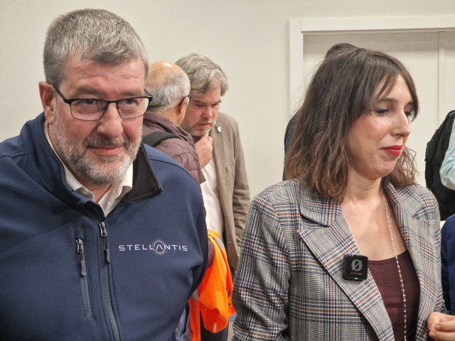 Mosquera y Lorenzana este miércoles en Vigo.