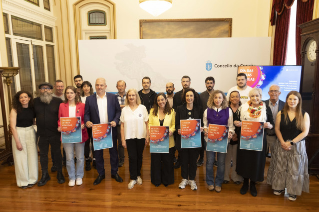 Presentación de la programación por el Día das Letras Galegas del Ayuntamiento de A Coruña