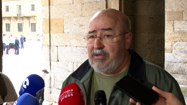 El secretario general de Unións Agrarias-UPA, Roberto García, en declaraciones a los medios.