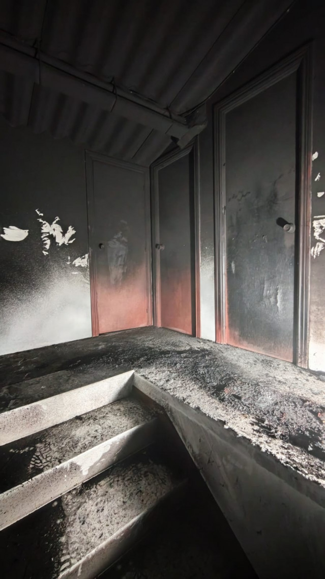 Imagen del incendio en Arteixo.