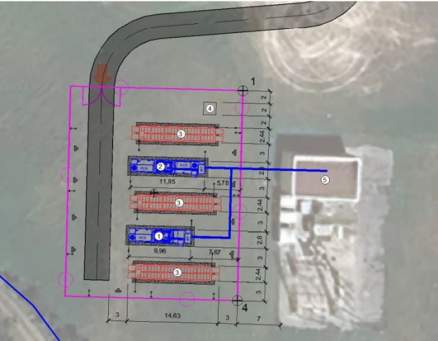 Proyecto de batería en parque eólico en Malpica