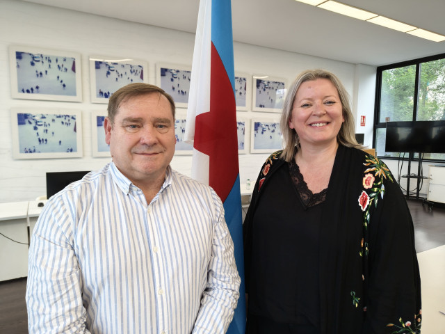 Juventino Trigo y Sandra Permuy.