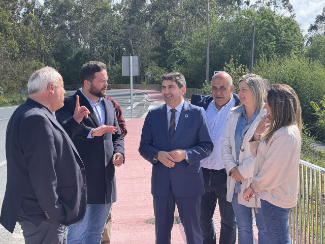El delegado del Gobierno en Galicia, Pedro Blanco, visita Cerceda