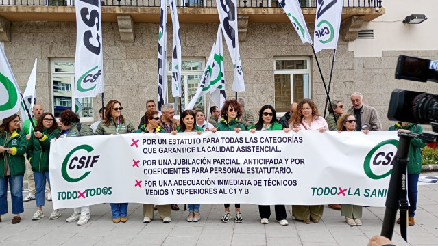 CSIF Sanidad se manifiesta en diverso puntos de Galicia