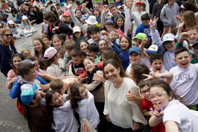 La alcaldesa de A Coruña, Inés Rey, en el Correlingua