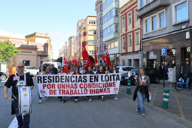 Protesta de las trabajadoras de residencias.