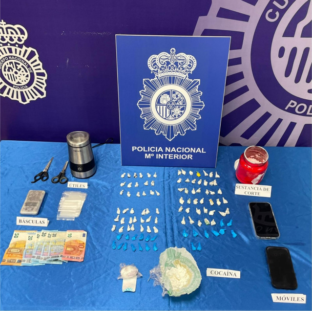 Imagen de lo incautado.