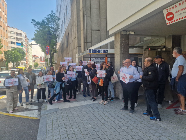 Imagen de la concentración de este jueves.