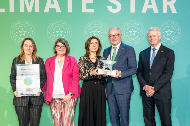 La conselleira de Medio Ambiente e Cambio Climático, Ángeles Vázquez, recoge en Austria el premio Estrella del Clima (Climate Star).