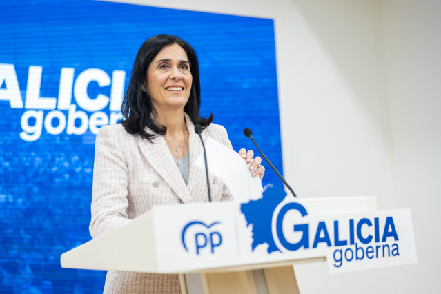 Archivo - La secretaria general del PPdeG, Paula Prado, en rueda de prensa.