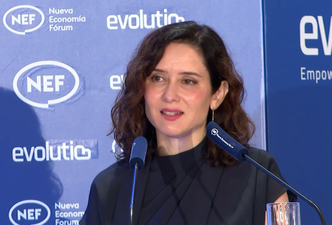 Ayuso este lunes pidiendo un adelanto del Congreso del PP