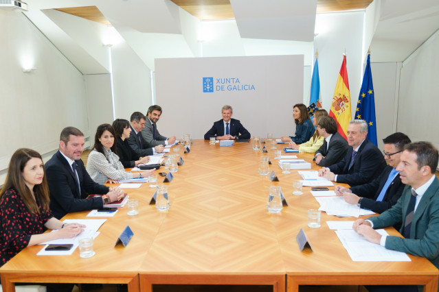 Rueda preside la reunión del Consello de la Xunta.