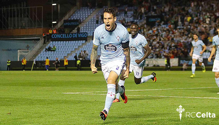​O Celta colle aire coa vitoria fronte ao Sporting