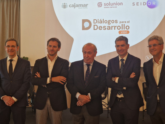 Albert Rivera este martes en Vigo.