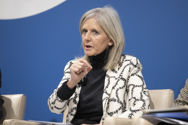 Archivo - La directora del IGAPE, Covadonga Toca, durante la presentación del Informe sobre los Retos y Perspectivas Económicas de Inversión en Galicia para 2024, en el Círculo de Empresarios de Galicia, a 31 de enero de 2024, en Vigo, Pontevedra, Galicia