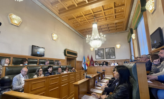 Pleno extraordinario del Ayuntamiento de Santiago.