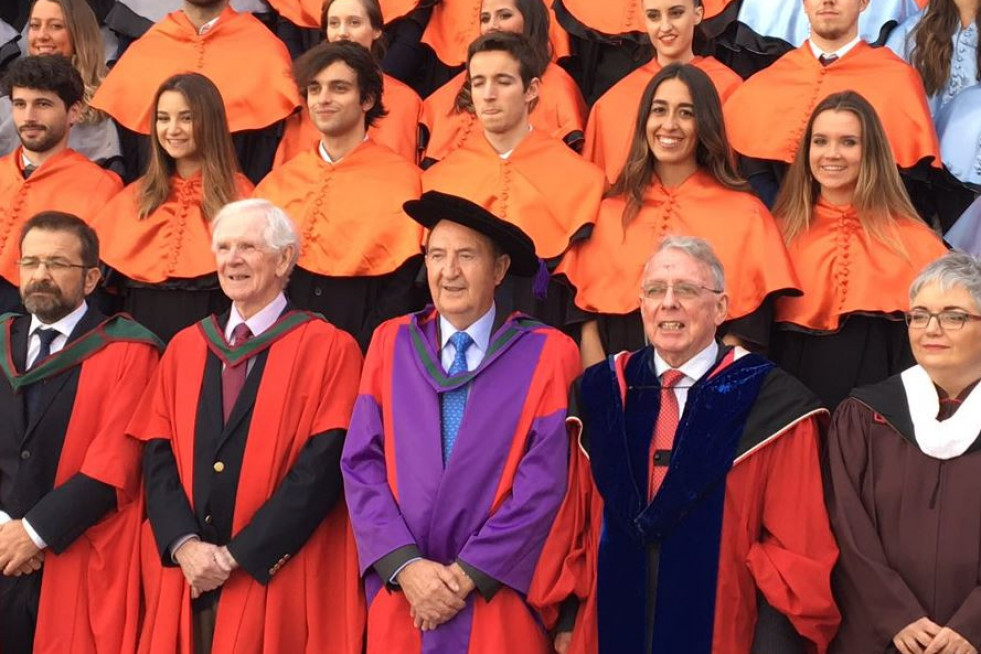 Graduación de Cesuga en 2019 con Salcines en el centro