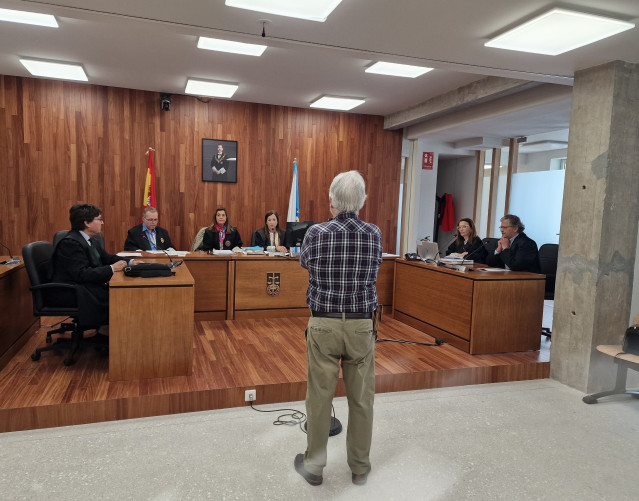 Imagen del condenado durante la vista de conformidad.