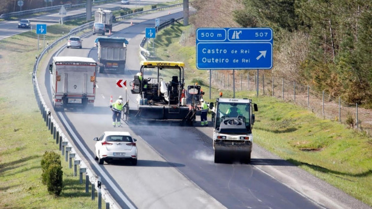 El tráfico se verá afectado en la A-6 desde el martes por obras en los túneles de Doncos y Cereixal