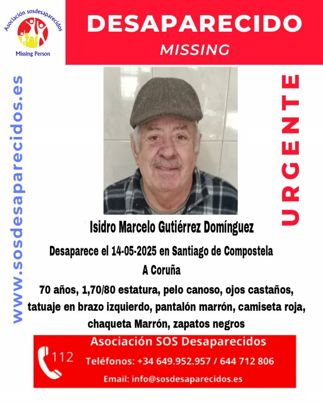 SOS Desaparecidos. Isidro Marcelo Gutiérrez Domínguez.