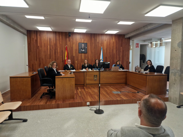 Imagen del condenado durante el juicio.