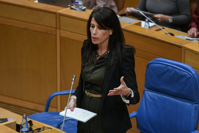 La conselleira de Vivenda, María M. Allegue