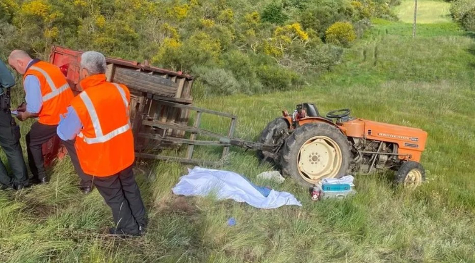 Foto del accidente cedida a La Voz