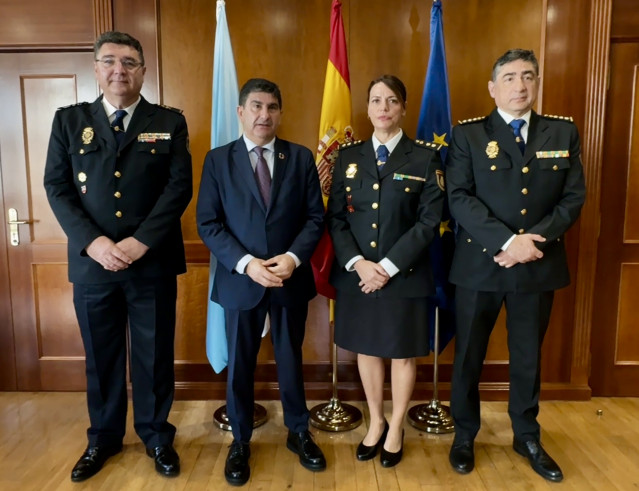 Recepción en la Delegación del Gobierno en Galicia de la nueva comisaria en Ferrol Cristina Ochoa