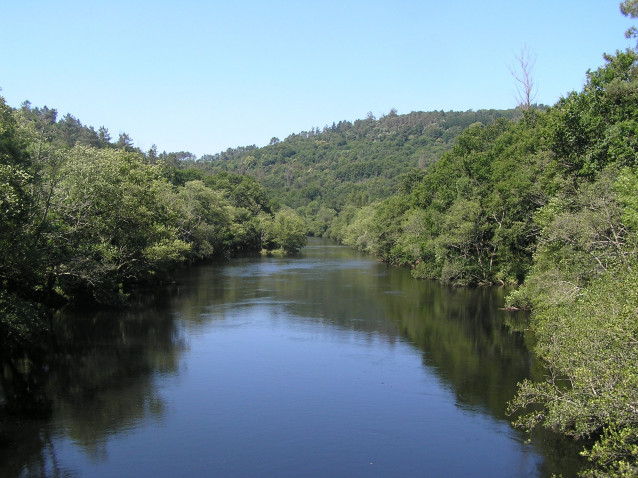 Río Ulla a su paso por Touro.