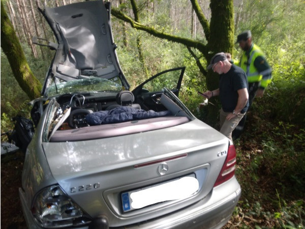 Accidente en Melide (A Coruña)