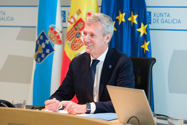 El presidente de la Xunta, Alfonso Rueda, preside la reunión semanal de su gobierno.