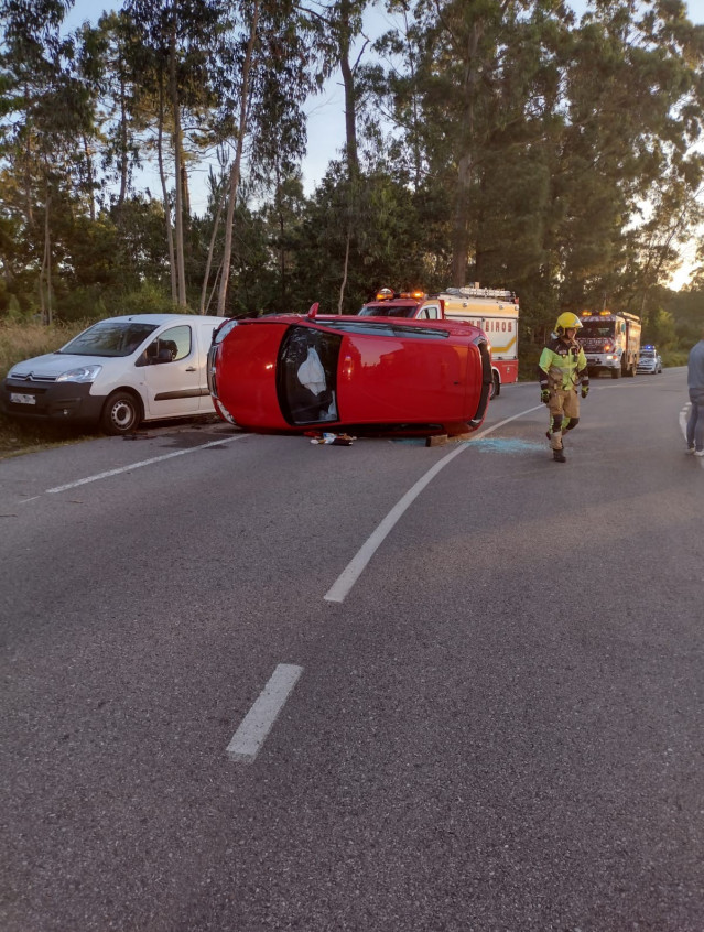 Imagen del vehículo accidentado.