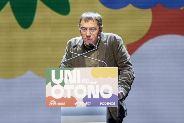 Archivo - El cofundador de Podemos Juan Carlos Monedero, en un acto.