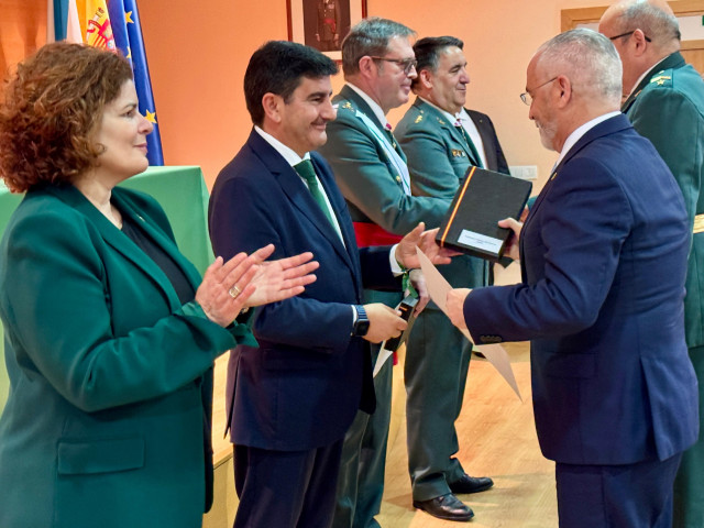 Acto conmemorativo de la Guardia Civil presidido por el delegado del Gobierno en Galicia, Pedro Blanco