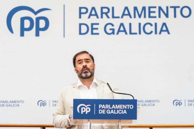 El portavoz parlamentario del PPdeG, Alberto Pazos Couñago