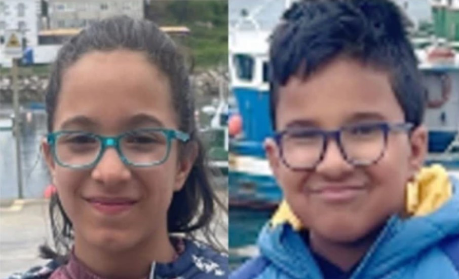 Nicole y su hermano Simu00f3n en una foto de SOS Desaparecidos