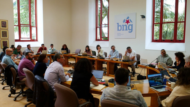 Reunión de grupo del BNG en la Cámara gallega