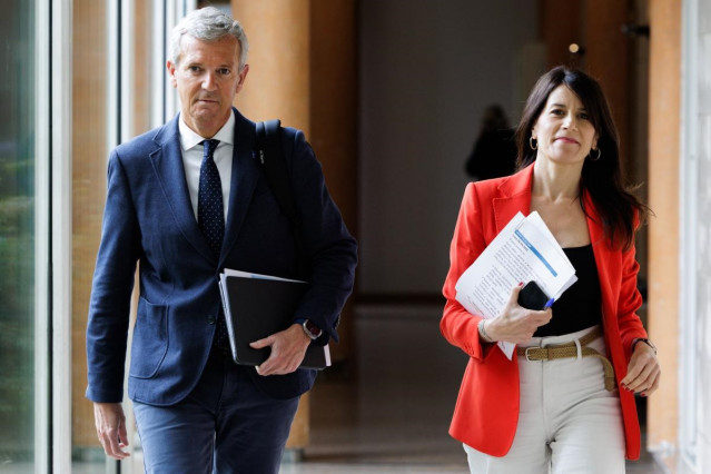 Rueda y Allegue, tras el Consello de la Xunta.