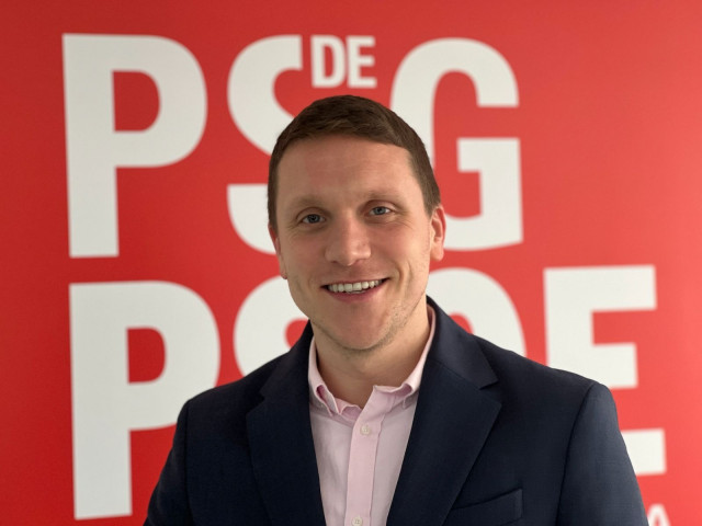 El actual secretario xeral del PSOE compostelano, Aitor Bouza