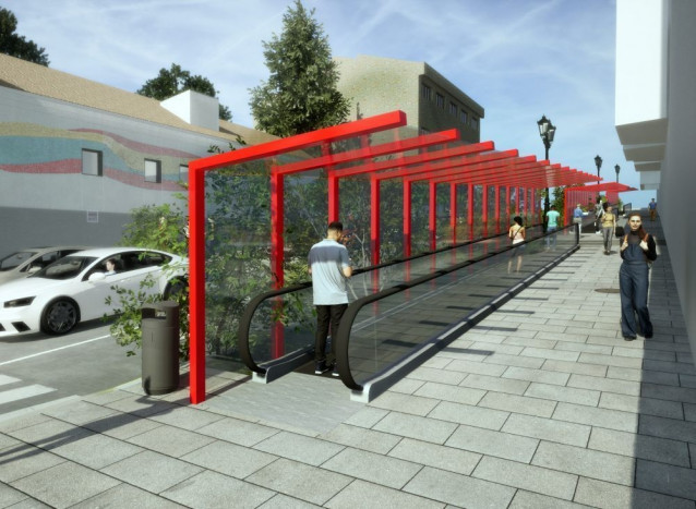 Imagen de las futuras rampas mecánicas.