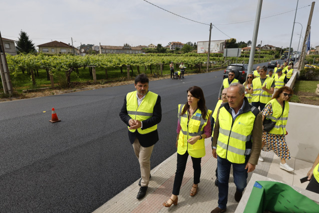 La conselleira María Martínez Allegue en una visita este martes