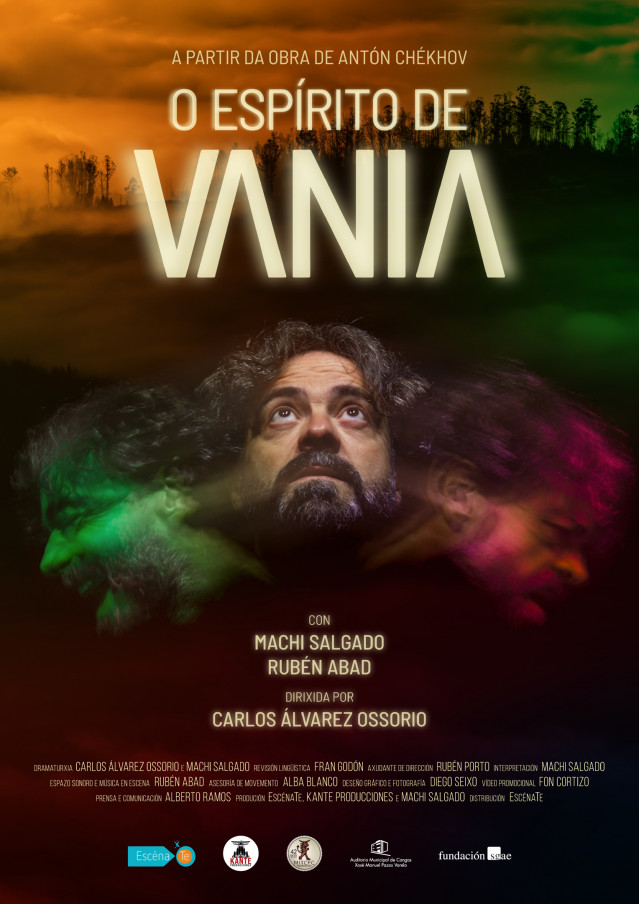 El actor Machi Salgado reinterpreta sobre las tablas a Chékjov en el espectáculo 'O espíritu de Vania'