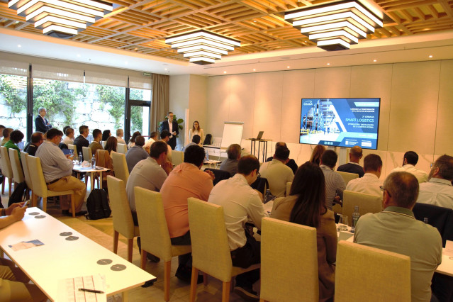 Taller sobre logística inteligente organizado por el Clúster de Empresas de Automoción de Galicia (Ceaga) en Vigo.