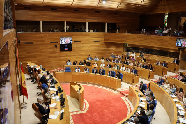 Pleno del Parlamento de Galicia.